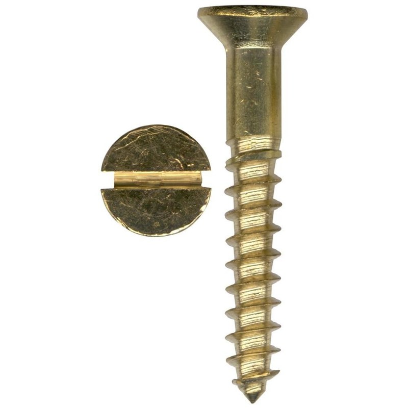 Tornillo que golpea ligeramente principal avellanado ranurado latón amarillo para los tornillos