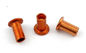 Pequeños remaches rojos semi tubulares del cobre para la resistencia a la corrosión de las guarniciones del freno proveedor
