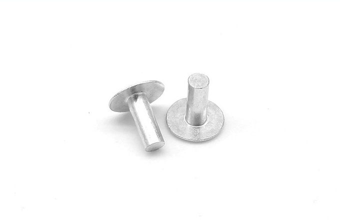 Remache tubular sólido principal abovedado de aluminio, remaches no magnéticos de la aleación de aluminio