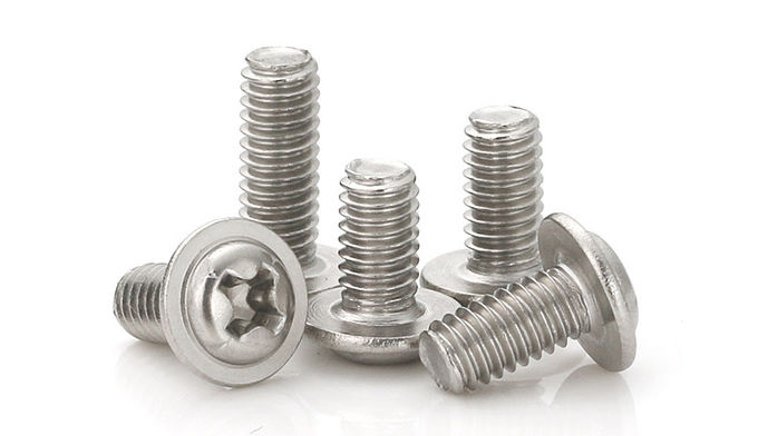 Tornillos de máquina del acero inoxidable Phillips, tornillo ensanchado ISO9001 de la cabeza del botón aprobado