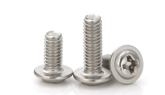 Tornillos de máquina del acero inoxidable Phillips, tornillo ensanchado ISO9001 de la cabeza del botón aprobado