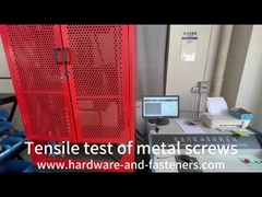 Prueba de tracción del proceso de inspección de calidad de los tornillos